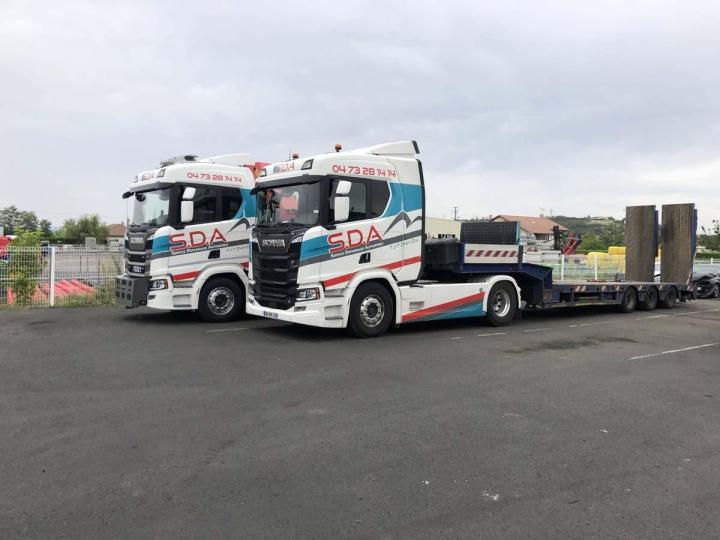 Transport engins de chantier Romagnat