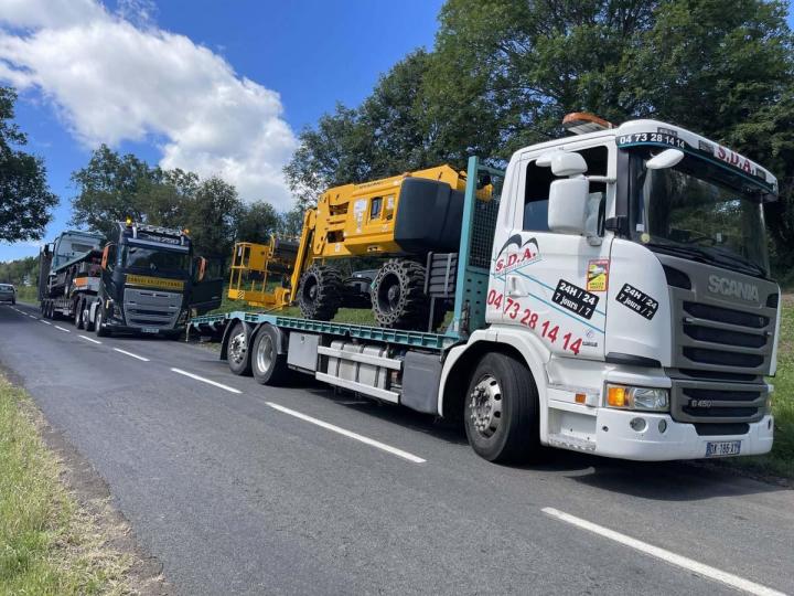 Transport engins de chantier Romagnat