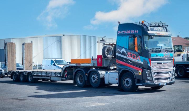 Transport engins de chantier Romagnat