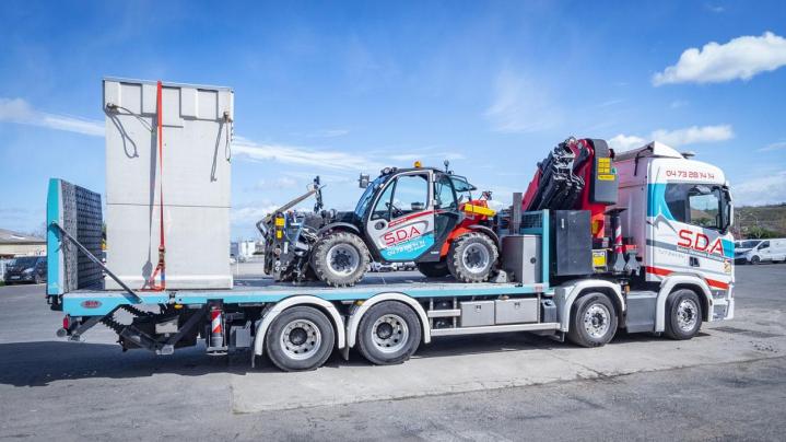 Transport engins de chantier Romagnat